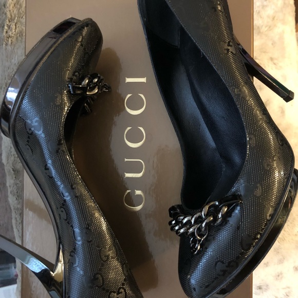 Pre Worn Stunning Gucci GG Imprime Pumps - Picture 6 of 8